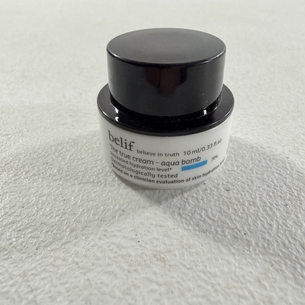 Belif The True‎ Cream Aqua Bomb Skin Hydrating .33 oz 10 ml Travel Size NEW